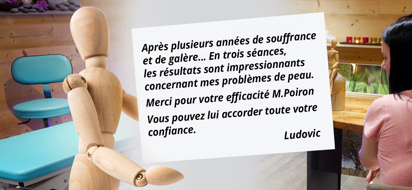 reboutement poiron magnétiseur témoignage Ludovic peau efficace